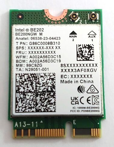 Intel WI-FI 7 BE202 2230 2x2 BE BT No VP in Kuwait