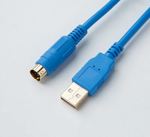 Suitable for USB-SLB2053RASL1 PLC Programming Cable EC Series Data Download Cable Blue Gold Plated in Kuwait