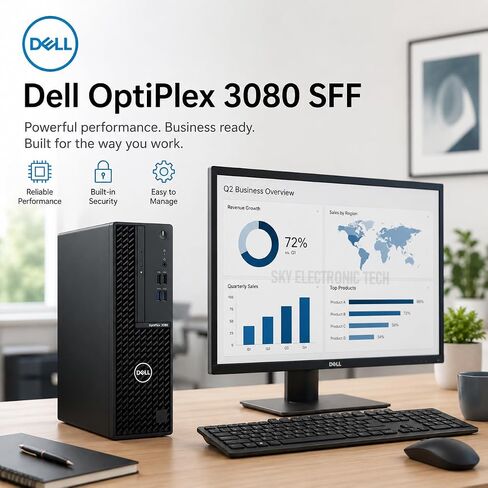 Dell OptiPlex 3080 SFF Desktop Computer, Intel Core i5-10500 up to 4.5 GHz, 16GB DDR4 RAM, 512GB SSD, WiFi, BT, Business PC, Windows 11 Pro (Renewed) in Kuwait