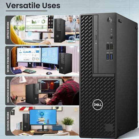 Dell OptiPlex 3080 SFF Desktop Computer, Intel Core i5-10500 up to 4.5 GHz, 16GB DDR4 RAM, 512GB SSD, WiFi, BT, Business PC, Windows 11 Pro (Renewed) in Kuwait