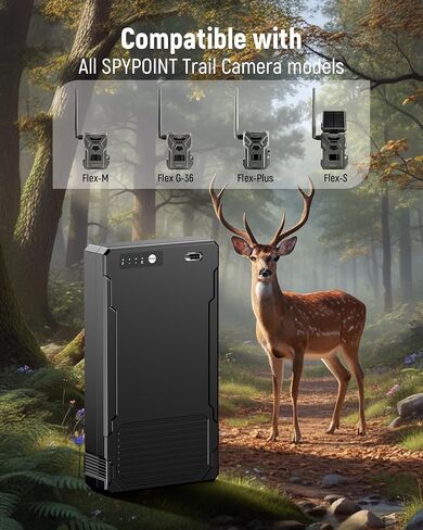 2 Pack 7000mAh LIT-22 PRO Rechargeable Battery for SPYPOINT Trail Camera in Kuwait
