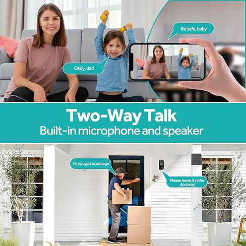 Noonkey Wireless Solar Outdoor Security Camera, 4MP Dual Band 2.4G&5G WiFi Battery Powered Cam with Spotlight Siren, Human Detection, Color Night Vision, IP65 Waterproof, Compatible with Alexa in Kuwait