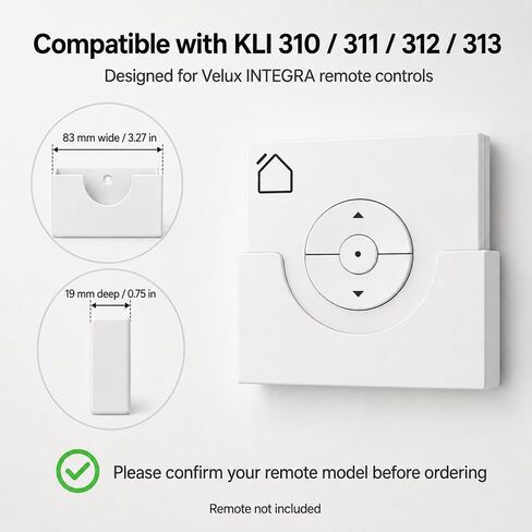 Sintrix Fab Wall Mount Holder Compatible with Velux Integra KLI Remotes in Kuwait