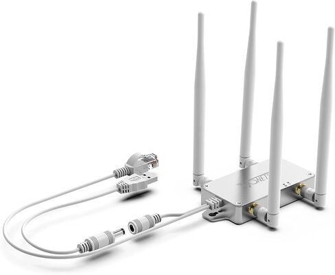 VONETS VBG1200 AC1200 Dual Band 2.4GHz+5GHz WiFi Bridge, Industrial WiFi to Ethernet Adapter, Wireless Repeater/Router, 5-24V Wide Voltage, RJ45 LAN Port, for IP Camera DVR PLC Printer in Kuwait