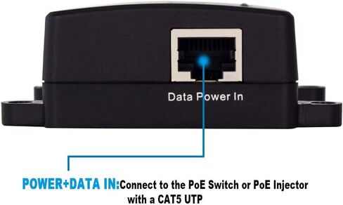 Gigabit PoE Splitter with Adjustable Voltage (5V/9V/12V/18V) in Kuwait