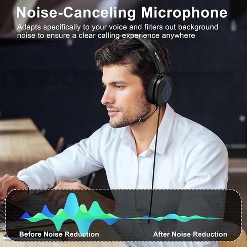 Wantek Headset with Mic, USB Headset with Microphone for PC in Kuwait