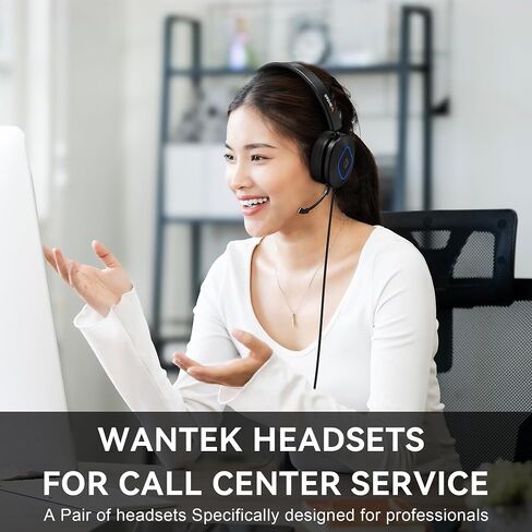 Wantek Headset with Mic, USB Headset with Microphone for PC in Kuwait