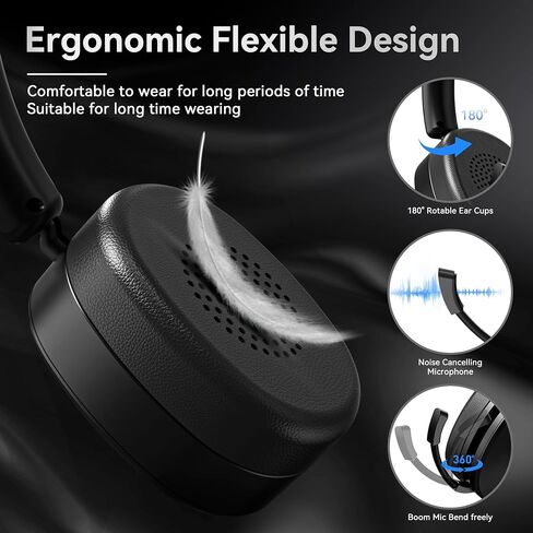 Wantek Headset with Mic, USB Headset with Microphone for PC in Kuwait