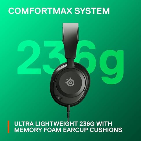SteelSeries Arctis Nova 1X Wired 3.5mm AUX Gaming Headset for Xbox, PC, PlayStation, Nintendo Switch, Android & iOS - AI-Powered Noise-Cancelling ClearCast Gen 2 Microphone in Kuwait
