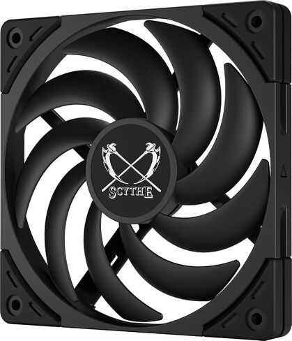 Scythe Wonder Tornado 120 Slim PWN Silent Slim PC Fan,120mm x 15mm, Fluid Dynamic Bearing, 4-Pin Connector (Wonder Tornado Slim, 2000RPM) in Kuwait