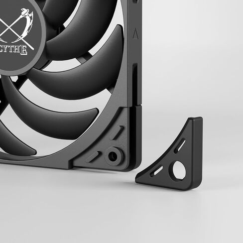 Scythe Wonder Tornado 120 Slim PWN Silent Slim PC Fan,120mm x 15mm, Fluid Dynamic Bearing, 4-Pin Connector (Wonder Tornado Slim, 2000RPM) in Kuwait