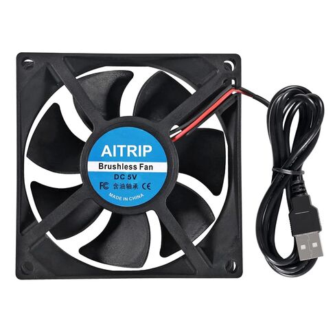 2PCS 80mm USB Fan 5V Brushless 8025 80x25mm for Cooling DIY PC Computer Case 3D Printer CPU Coolers Radiators in Kuwait