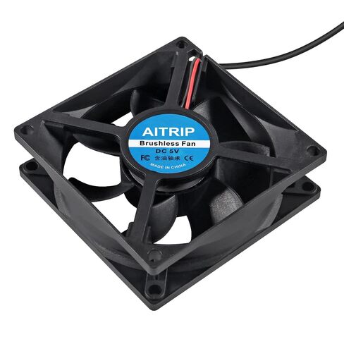 2PCS 80mm USB Fan 5V Brushless 8025 80x25mm for Cooling DIY PC Computer Case 3D Printer CPU Coolers Radiators in Kuwait