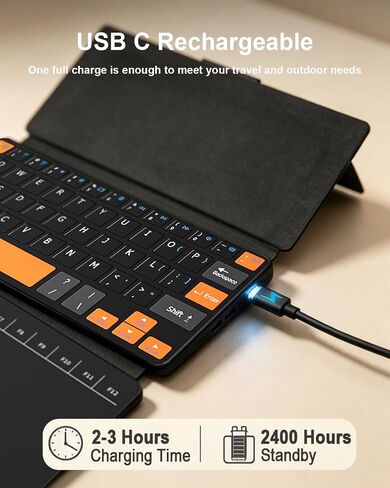 DOGAIN Mini Wireless Keyboard with Touchpad for Phones, Galaxy Z Fold, iPad in Kuwait
