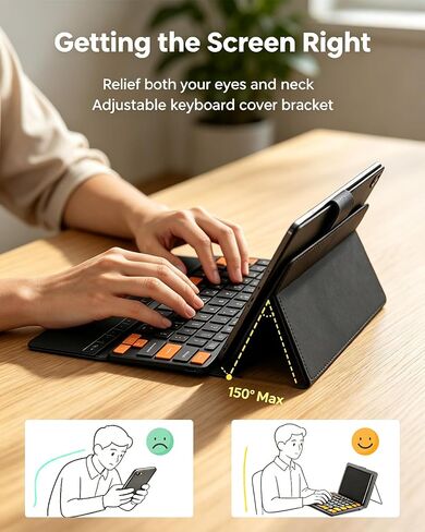 DOGAIN Mini Wireless Keyboard with Touchpad for Phones, Galaxy Z Fold, iPad in Kuwait