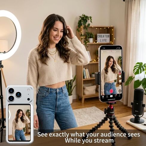 Vlog Selfie Monitor Screen for iPhone 7-17 Series and Android in Kuwait