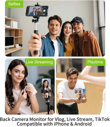 Vlog Selfie Monitor Screen for iPhone 7-17 Series and Android in Kuwait