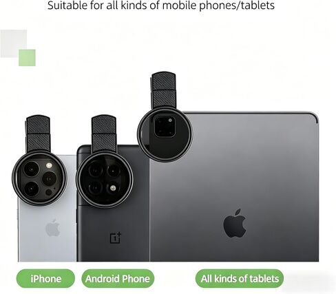 New CPL Phone Camera Filter Kit with Polarization, Universal Clip-On to Eliminate Glare & Boost Colors for iPhone 17 16 15 14 13 12 11 and Other Smart Phones Photography (52mm) in Kuwait