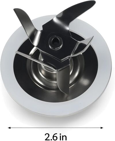 HQRP Blender Blade for Oster Osterizer 148381-000-090 126450-001-090 015132-020-090 126450-000-090 015132-200-090, with Rubber Seal Gasket & 4902 Blender Jar Bottom in Kuwait