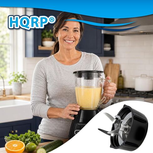 HQRP Blender Blade for Oster Osterizer 148381-000-090 126450-001-090 015132-020-090 126450-000-090 015132-200-090, with Rubber Seal Gasket & 4902 Blender Jar Bottom in Kuwait