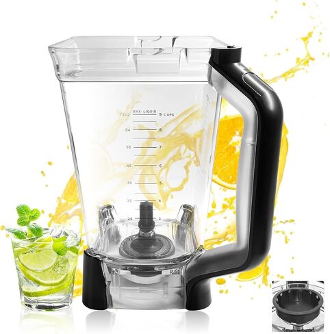 72 oz Replacement Pitcher for Ninja Blenders BL610,Blender Replacement Parts Compatible with Ninja Ninja BL610 BL710WM BL710WMC CO610B CO650B CT610 in Kuwait