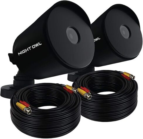 Night Owl 1080p HD Wired Indoor/Outdoor Add-On Cameras, 100 ft. of Night Vision, Wide Viewing Angle and Color Night Vision (2-Pack) in Kuwait