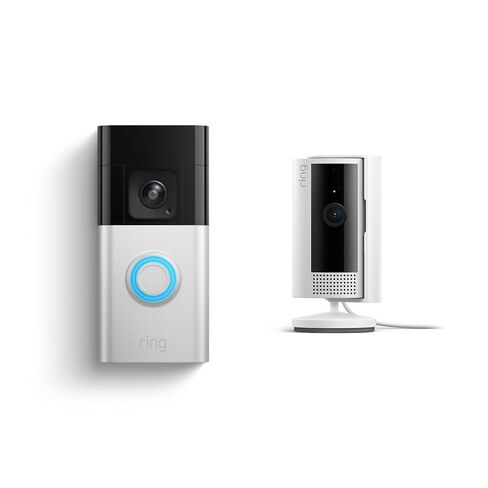 Ring Battery Doorbell Pro with Ring Indoor Cam, White in Kuwait