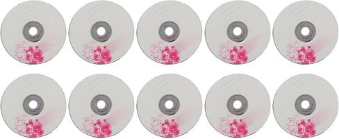 Blank CDs for Data Backup, 80 Min Audio Recording, PC Material, Non Rewritable, 10 Disc Spindle (10PCS) in Kuwait
