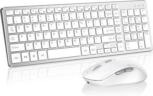 Quiet Ergonomic 2.4G Rechargeable Keyboard Mouse Set in Kuwait