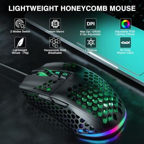 SOLAKAKA A75 and SM900, Wireless Keyboard and Mouse Combo for PC (Black) in Kuwait