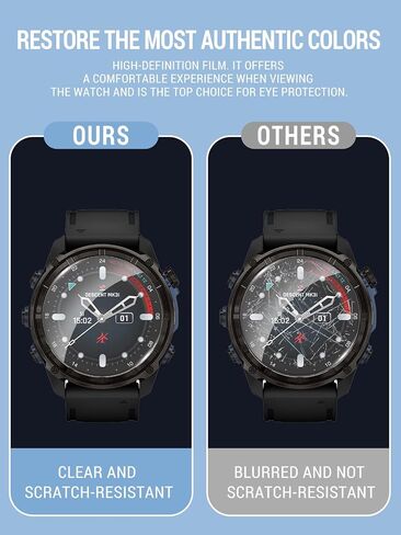 [6 Pack] for Garmin Descent Mk3i 51MM Smart Watch Screen Protector, Clear TPU Soft Film Compatible with Garmin Descent Mk3i 51MM Smartwatch,Anti-Scratch Ultra-Thin in Kuwait