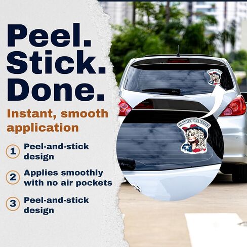 in Dolly We Trust Memorial Sticker, Dolly Parton Design for Laptop, Car Window, Locker, Tumbler, Water Bottle, Notebook, Hard Hat, 2-Pack 5-Inch Vinyl Stickers - EPLS0199 in Kuwait
