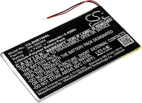 Cameron Sino Battery for Barnes & Noble BNRV700, GlowLight Plus 7.8 PN:Barnes & Noble PR-285084 1500mAh / 5.55Wh in Kuwait