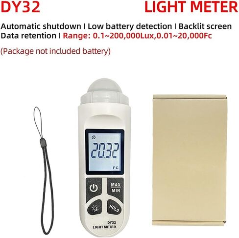 Light Meter, Light Meter, 200,000 LUX Light Meter Photography Digital Light Meter Integrated Light Meter Lux/Fc Light Meter Environmental Tester Light Meter in Kuwait
