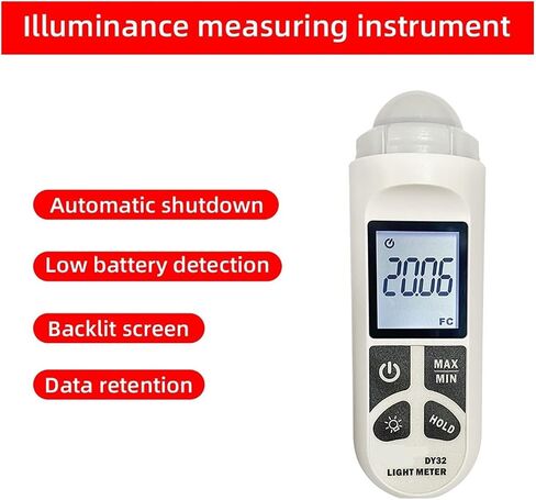 Light Meter, Light Meter, 200,000 LUX Light Meter Photography Digital Light Meter Integrated Light Meter Lux/Fc Light Meter Environmental Tester Light Meter in Kuwait