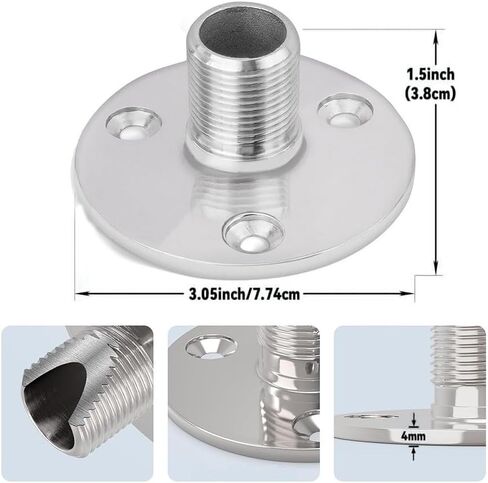 Stainless Steel Disc Base For Starlink V2 Marine Adjustable in Kuwait