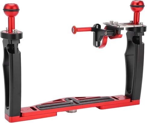 Dual Handle Tray Stabilizer Rig for Underwater Photography, Aluminum in Kuwait