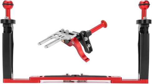 Dual Handle Tray Stabilizer Rig for Underwater Photography, Aluminum in Kuwait