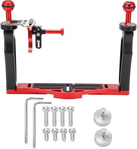 Dual Handle Tray Stabilizer Rig for Underwater Photography, Aluminum in Kuwait