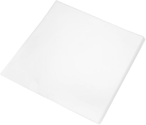 PRETYZOOM 24pcs Plastic Vinyl Record Sleeves for Album Storage, Tear-Resistant and Lightweight Protective Outer Covers for Vinyl Records, Simple White Design Suitable for Collection in Kuwait