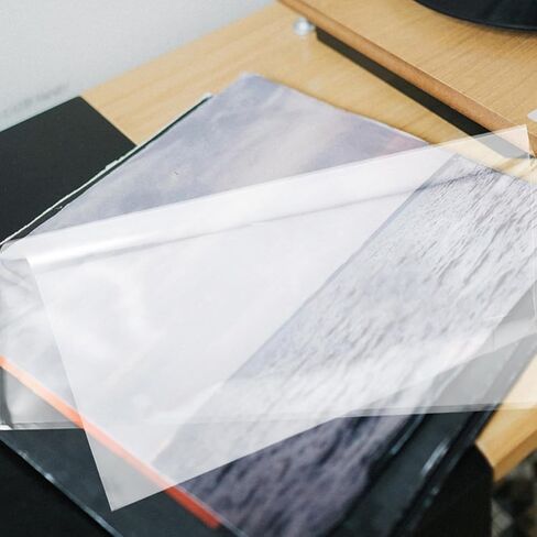 PRETYZOOM 24pcs Plastic Vinyl Record Sleeves for Album Storage, Tear-Resistant and Lightweight Protective Outer Covers for Vinyl Records, Simple White Design Suitable for Collection in Kuwait
