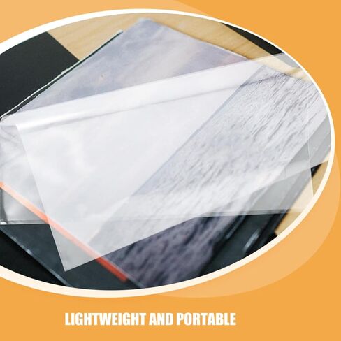 PRETYZOOM 24pcs Plastic Vinyl Record Sleeves for Album Storage, Tear-Resistant and Lightweight Protective Outer Covers for Vinyl Records, Simple White Design Suitable for Collection in Kuwait
