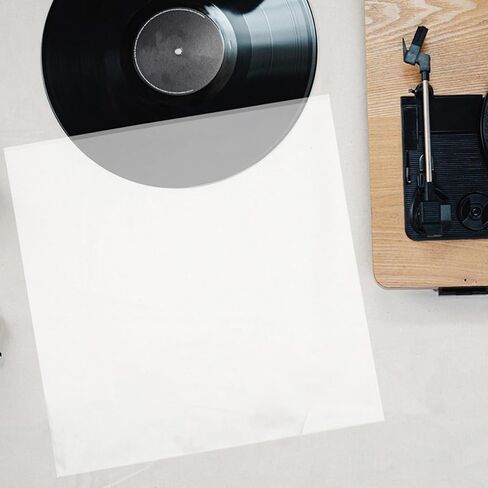 CALLARON 24pcs Vinyl Record Protective Sleeves Outer Plastic Covers for Vinyl Albums Lightweight Reusable with Multifunctional Design for Collection and Parties in Kuwait
