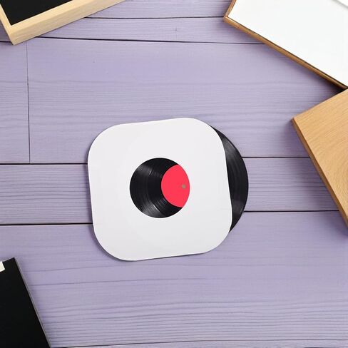 GANAZONO 20pcs Vinyl Record Sleeves Outer Covers for 7 Inch Vinyl Albums, Dustproof Paper Record Storage Bags round Corners, Portable Storage and Long Term Care for Collectors in Kuwait