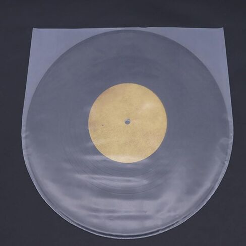 VILLCASE 100pcs Inch Vinyl Record Sleeve Protector with Anti-Static Design Sturdy Plastic Inner Record Sleeve Easy Sealing Protective Cover for Album Storage in Kuwait
