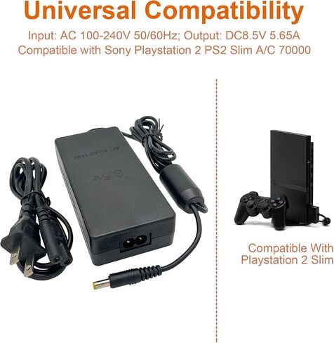 Power Adapter for PS2 and PS2 Slim 70000 US Plug in Kuwait