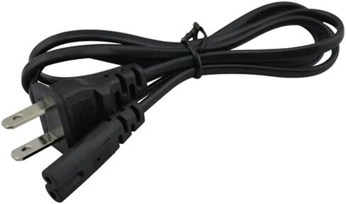Universal AC Power Cord Cable, 3.3ft, Compatible with PS2, PS3 Slim, PS4, Xbox, Black in Kuwait