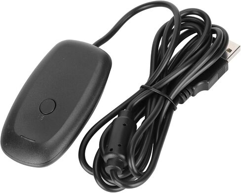 Gecheer Wireless Gaming Receiver Adapter, PC USB Controller Dongle for 360, ABS Material, Compatible with 4 Controllers & Headsets, Plug and Play in Kuwait