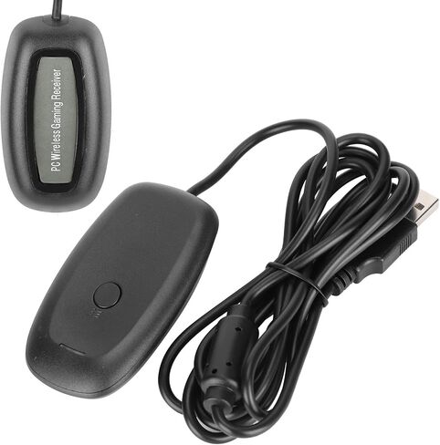 Gecheer Wireless Gaming Receiver Adapter, PC USB Controller Dongle for 360, ABS Material, Compatible with 4 Controllers & Headsets, Plug and Play in Kuwait