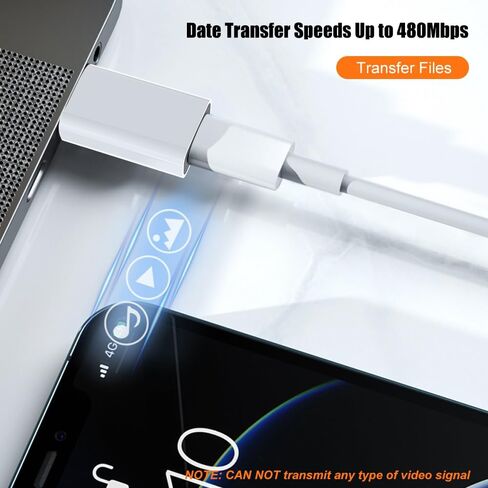 LMUBOY USB to USB-C Adapter, USB-C Female to USB-A Male Converter Pack-2 in Kuwait